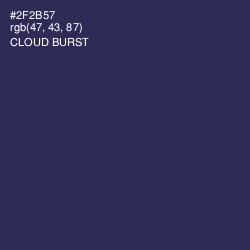 #2F2B57 - Cloud Burst Color Image